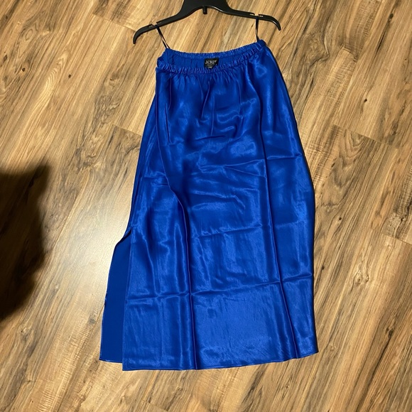 J. Crew Skirts Jcrew Bright Blue Maxi Skirt Poshmark